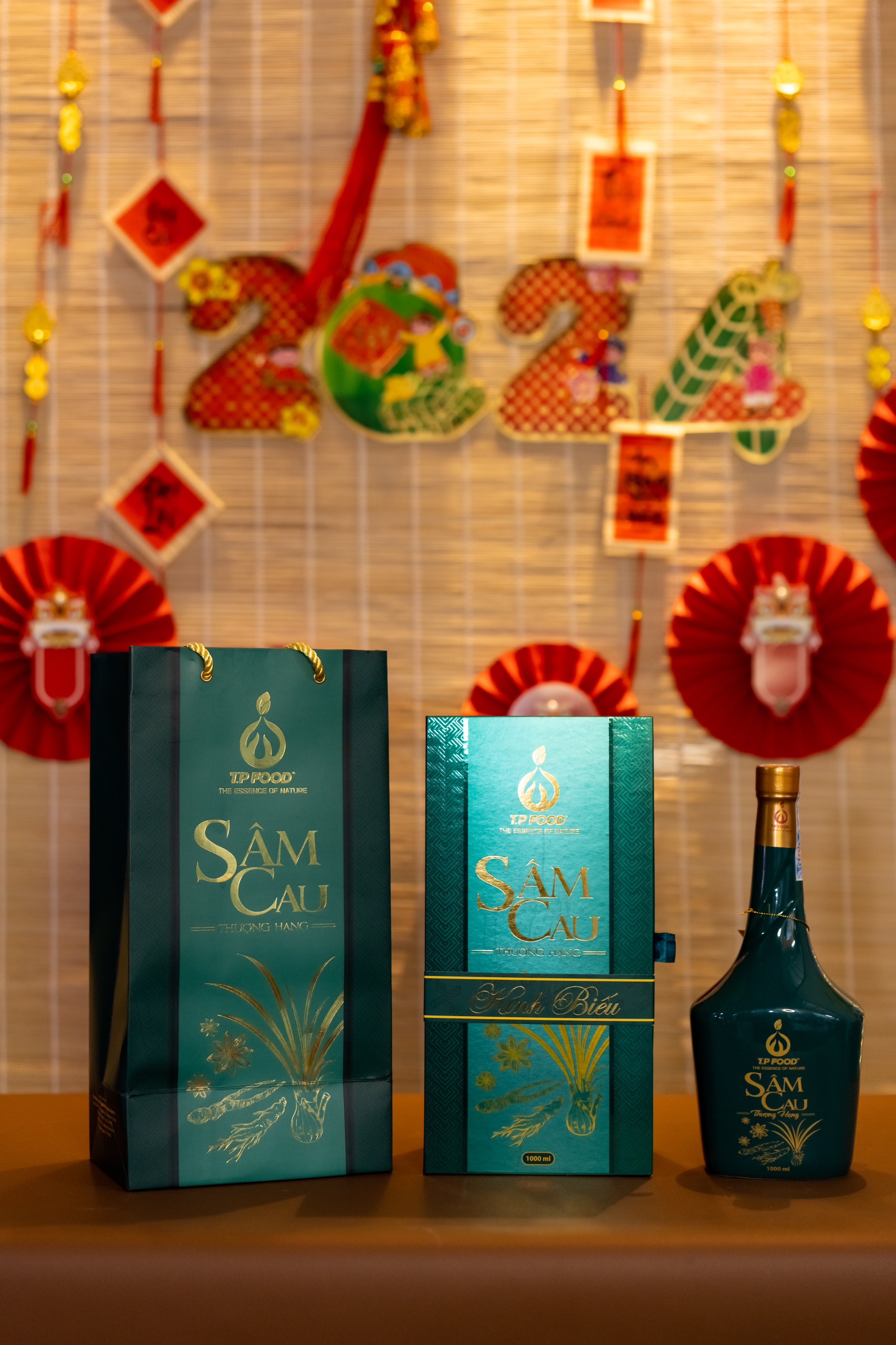 Setup bộ gift quà tặng rượu sâm cau chất lượng cao tại Hồ Chí Minh